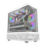 Boîtier PC DarkFlash DS950 Blanc ATX/M-ATX/ITX 270° Verre Trempé