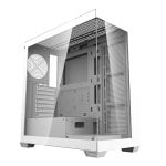 Boîtier PC Darkflash DS900 Blanche Structure Verre Trempé Sans Ventilateurs