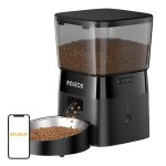 Dispensador de Comida para Mascotas Rojeco RWSQ-12 WiFi 2L Negro