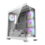 Boîtier PC Darkflash DS900 Blanc avec 7 Ventilateurs ARGB