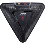 Microfone AverMedia VC520 Pro preto com cabo de 5 m e ligação em cadeia