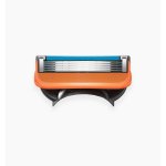 Hojillas de Afeitar Gillette Fusion5 4 Piezas Hombres Acero Inoxidable Naranja