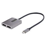 Adaptador USB-C para DisplayPort 1.4 Duplo StarTech.com Hub MST 2 Monitores 5K 60Hz