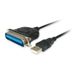 Cable Adaptador USB 2.0 a Paralelo EQUIP 1,5 m Negro