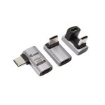 Adaptador USB 4 C a C Equip 40Gbps PD 240W Paquete de 3