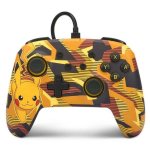 Manette avec câble PowerA Enhanced pour Nintendo Switch - Camo Storm Pikachu