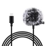 Micrófono Puluz PU425 USB-C omnidireccional con clip y cable de 1,5 m