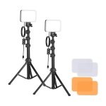 Kit de Iluminación Neewer BP66 LED 2 Lámparas + Filtros + Trípodes