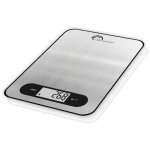 Little Balance Slim Inox 8550 Báscula Cocina Digital Recargable Usb 5 Kg, Precisión 1 G, Plato Xxl 218×158 Mm, Lcd 51×23 Mm, Tara Y Pesaje De Líquidos