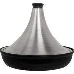 Cosy & Trendy Tajine De Aluminio Ø28 Cm Para Todo Tipo De Fuegos, Incl. Inducción. Gris/negro. Tapa Cónica Tradicional, Interior Antiadherente Recubierto Y Asa Fija.
