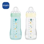 Garrafa MAM Easy Active 330ml Pack 2 Ice Pearl Silicone SkinSoft