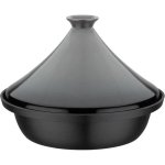 Gsw Tajine De Hierro Fundido 30 Cm Con Tapa Cerámica Gris, Compatible Con Inducción, Apta Para Horno Hasta 240°c, 2 L, Apta Lavavajillas