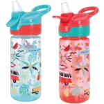Nuby Super Quench 540 Ml (pack 2) Botella Antirretorno Para Niños Con Boquilla Softflex De Silicona Y Pajita Interna Reutilizable