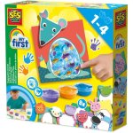 Aquarela SES Creative My First Finger Painting Animais 8 Cartões 3 Cores