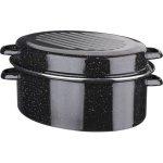 Gsw Cazuela Oval De Acero Esmaltado 32 Cm, 7 L, Apta Para Inducción Y Horno, Tapa Estriada, Superficie Anti-alérgena Y Compatible Con Lavavajillas