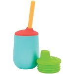 Nuby Vaso De Entrenamiento De Silicona 120 Ml, Anticoladas Y Antideslizante, Boquilla Antigoteo, Base Lastrada, 6+ Meses (azul Y Multicolor)