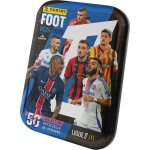 Panini Metal Tin Stickers Ligue 1 2024-2025 Slim Tin, 12 Packs (84 Cromos), Incluyen Legends, 6+