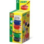 Aquarell SES Creative Gouache 6 Farben Waschbar 6x45 ml Transparenter Deckel