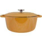 Cosy & Trendy Fontestic Cocotte De Hierro Fundido Esmaltado Ø28 Cm 6,15 L Ámbar, Interior Blanco, Tapa Con Gotas, Apta Para Todas Las Cocinas E Ideal Al Horno Hasta 200 °c