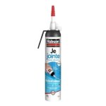 Rubson Silicona Sanitaria Antimoho Blanca 200 Ml, Cartucho Para Juntas Baño Y Cocina, Elástica Y Resistente Al Agua, Fácil Aplicación Sin Pistola, Compatible Con Múltiples Materiales