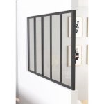Poteau de terminaison Optimum Aluminium Noir Mat Satiné 108 cm
