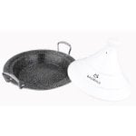 Baumalu Tagine 30 Cm Con Tapa De Cerámica, Base De Acero Inoxidable, Interior Antiadherente Efecto Piedra, Apta Para Inducción Y Horno Hasta 250 °c