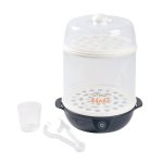 Beaba Stéril Express Evolutif 2 En 1 Esterilizador Eléctrico De Vapor, Ciclo 6 Min, Azul Noche, 150 Ml, 2 Modos Maxi Y Mini, Incluye Dosificador Y Pinzas