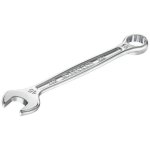 Facom 440.24pb Llave Combinada 24 Mm De Acero Cromado Satinado, Carraca Doble Hex 12 Puntas Ogv®, Ángulo 30°, Perfil I-beam, 267 Mm