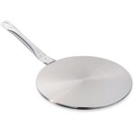 Baumalu Disco Adaptador Para Inducción De Acero Inoxidable Ø 26 Cm, Difusor Y Relé Térmico Para Usar Utensilios No Aptos, Asa Fija Ergonómica, Apto Lavavajillas