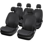 Kit Fundas Asiento Xlc/xl Cover Universal 5 Piezas Negro Con Acolchado Gris, Airbag E Isofix Compatible Para Monovolúmenes