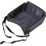 Tineo Bandeja De Actividades Para Coche (tamaño Pequeño), Gris, Plegable, Base Acolchada Y Laterales Elevados, Soporte Para Tablet/libro Y Bolsillos Laterales, Sujeción Con Correas Ajustables