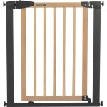 Safety 1st Simply Close Barrera De Seguridad Para Bebé Madera Y Metal A Presión, 73-80 Cm (máx. 94 Cm), Apertura De Una Mano, Cierre Automático Y Doble Bloqueo