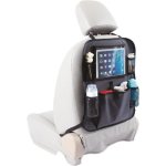 Tineo Organizador Universal Para Respaldo De Coche Negro Con Bolsillo Para Tablet Con Pantalla Táctil Y Múltiples Compartimentos De Malla (53 X 43 Cm)