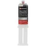 Facom Resina Epoxi Bicomponente Con Partículas De Aluminio En Jeringa 28 G, Para Reparar Y Rellenar Metal Y Otras Superficies, Con Punta Mezcladora Y Tapón Reutilizable