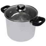 Baumalu Sartén/tratiteur De Inox Con Tapa De Vidrio 24 Cm, Asa De Baquelita Resistente Al Calor, Agujero De Vapor Y Acabado Espejo, Compatible Con Inducción