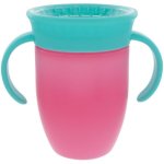Nuby Vaso De Entrenamiento 360° Antifugas Sin Derrames Pack De 2, 210 Ml, Con Asas Ergonómicas, Apto Desde 6 Meses, Multicolor