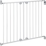 Safety 1st Wall-fix Extending Barrera De Seguridad Metálica De Fijación A Pared 62–102 Cm Blanca, Portillón Para Puertas Y Escaleras, Apertura De Una Mano En 1930:2011