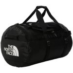 The North Face Base Camp Duffel M 71l Negro/blanco, Bolsa De Viaje Y Multisport Con Poliéster Reciclado 1000d Y Asas Acolchadas, Correas De Compresión Y Compartimento Separado