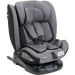 Chicco Unico Evo Silla Coche Convertible I-size 360° 40-150 Cm Gris/negro Con Isofix Y Top Tether, 5 Reclinaciones Y Reductor Recién Nacido