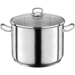 Gsw Traiteur Jumbo 30 Cm 17 L Cazo/olla De Acero Inoxidable Para Inducción, Base Encapsulada, Asas Aislantes Ergonómicas Y Tapa De Vidrio Con Salida De Vapor