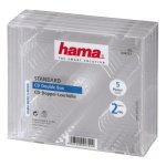 Caja de almacenamiento para CD Hama Double Jewel Case Pack 5 Transparente