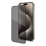 Protector de pantalla privacidad Celly para Apple iPhone 16 Pro vidrio templado negro