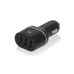 Autoladegerät Ewent EW1202 3 USB-Ports 24W Smart IC Schwarz