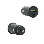 Auto-Ladegerät Mobilis Universal 24V Schwarz mit 1 USB-A und 1 USB-C