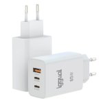 Chargeur IGGUAL Triple USB-A + 2x USB-C GaN 65W