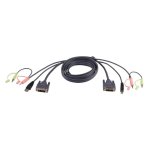 Cable KVM ATEN DVI-D USB Dual Link de 1,8 m Negro