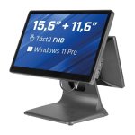 Terminal Punto Venta Dual IGGUAL 15.6" 11.6" N100 8GB 256GB SSD Windows 11 Pro