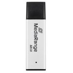 Unidad flash USB MediaRange MR1900 32 GB USB 3.2 Gen 1 Negro Plata
