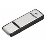 Memoria USB HAMA Fancy 128GB USB 2.0 Negro y Plata con Tapa