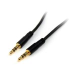 Audiokabel Stereo 3,5mm StarTech Slim 1,8m Schwarz